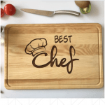Кухонна дошка з дерева «Best Chef» 40 х 25 см - image-0